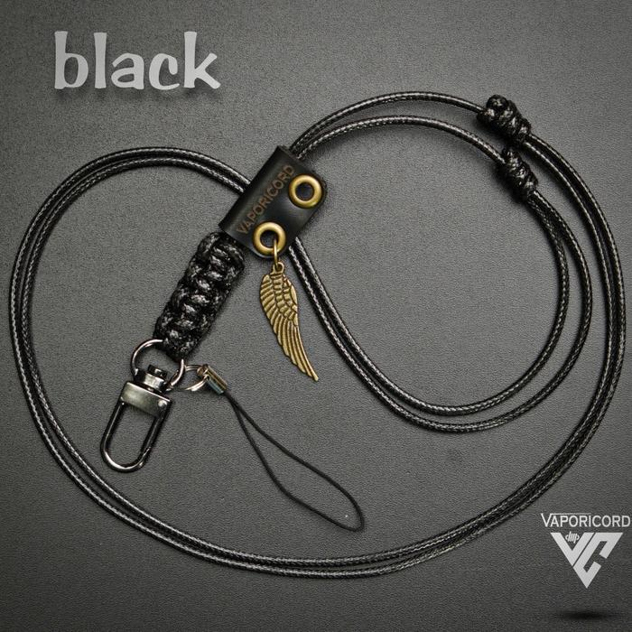 Gambar Lanyard vaporicord necklace v2 lanyard paracord lanyard vintage kalung - Black dari Deef Craft Official undefined Tokopedia