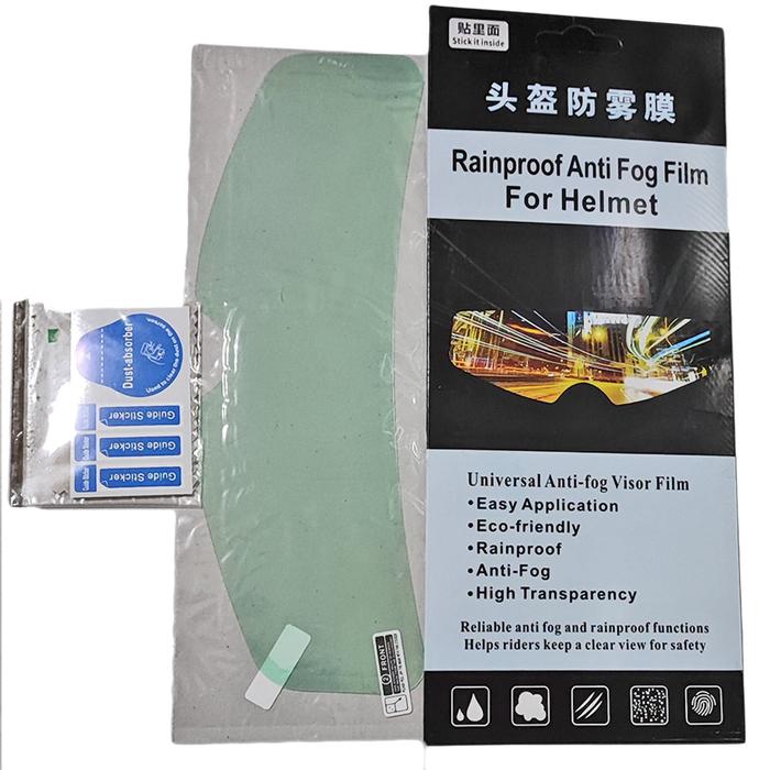 Gambar LAPISAN PELAPIS KACA HELM ANTI DEBU EMBUN AIR HUJAN BIKER CLEAR VIEW - ANTI FOG PLY dari Bela Buscent Online Shop undefined Tokopedia