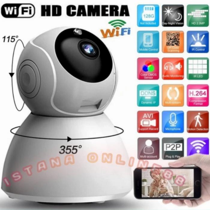 Gambar Kamera IP CCTV Snowman V380Pro Wireless Bisa 2 Arah Suara Wifi dari Istana online89 undefined Tokopedia
