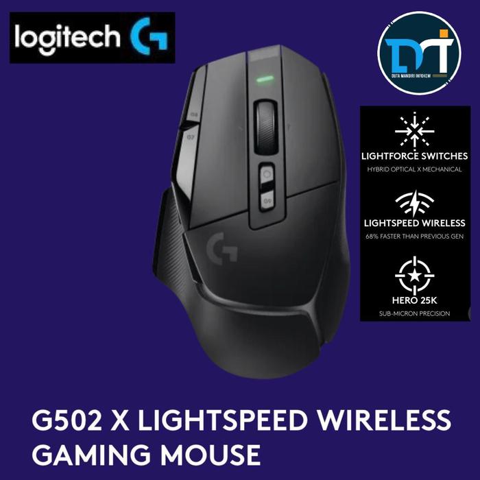 Gambar Logitech G502 X LightSpeed Wireless Gaming Mouse I G502X - Black Edition dari Duta Mandiri Infokom undefined Tokopedia
