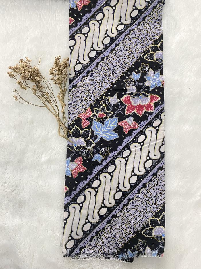 Gambar Kain Batik Meteran Bahan Batik Meteran - 91 Biru, Harga per 0,5m dari Sakura Tex undefined 4 Tokopedia