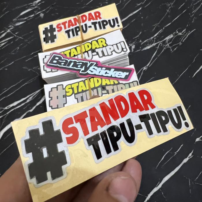 Jual STICKER STIKER STANDAR TIPU TIPU CUTTING - Putih Panjang - Jakarta ...