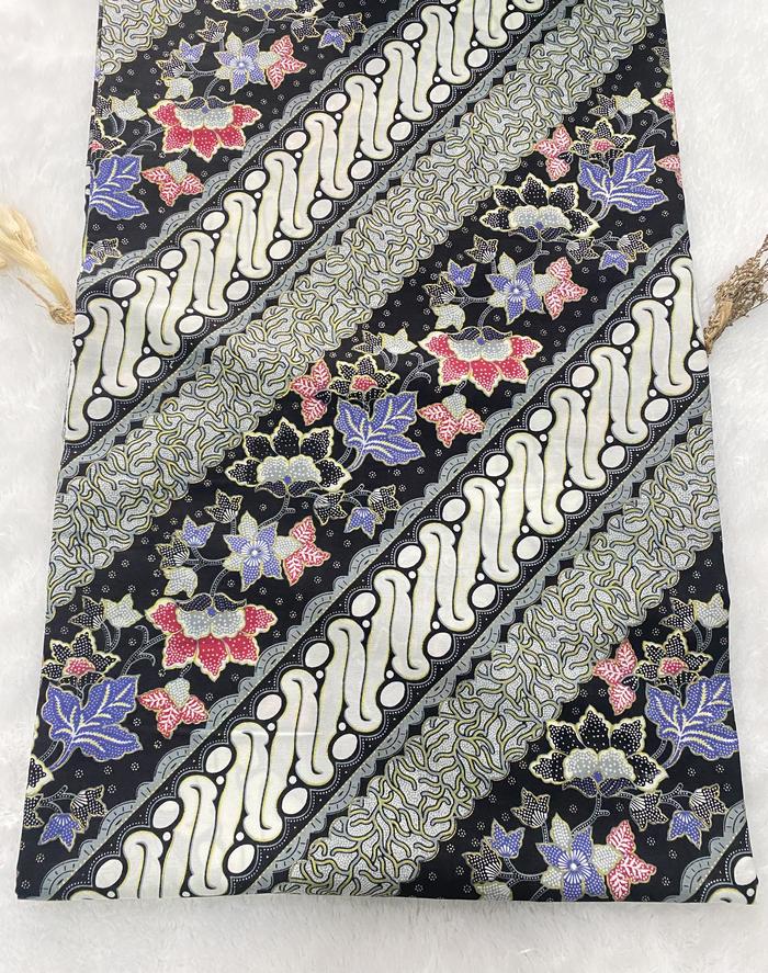 Gambar Kain Batik Meteran Bahan Batik Meteran - 91 Biru, Harga per 0,5m dari Sakura Tex undefined 3 Tokopedia