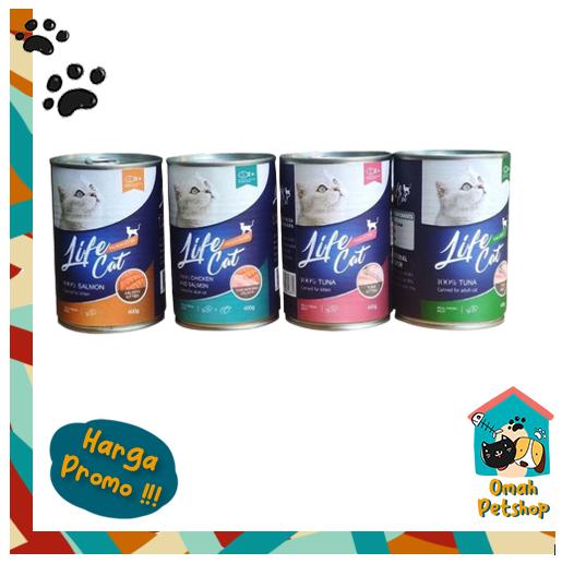 Gambar lifecat life cat kaleng 400gr adult kitten makanan kucing kaleng - KITTEN TUNA dari Omah Petshop undefined Tokopedia