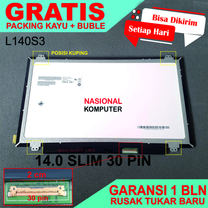 Gambar Layar LCD LED Laptop Asus X441 X441S X441N X441M X441B X441U - OEM dari Nasional Komputer undefined Tokopedia