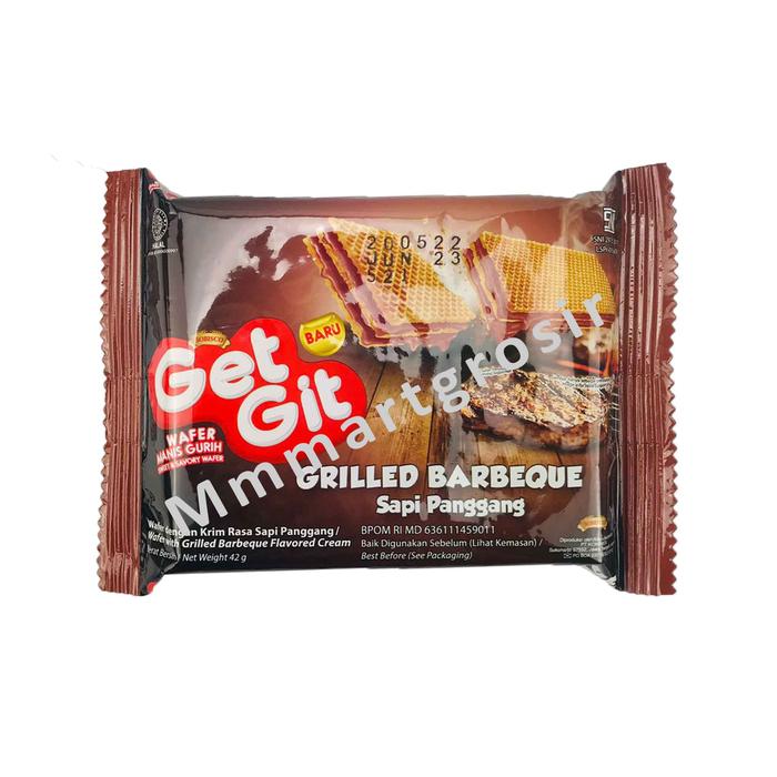 Gambar Wafer Get Git / Wafer Grilled Barbeque / Rasa Sapi Panggang / 102g - 42g dari mmmartgrosir undefined Tokopedia