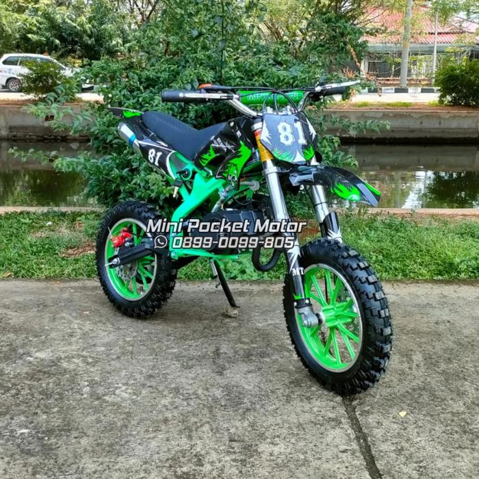Gambar MOTOR MINI TRAIL MT2 50CC 2TAK AUTOMATIC - Hijau dari Mini Pocket Motor Sparepart undefined Tokopedia