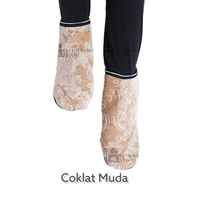 Gambar sepatu tawaf towaf / kaos kaki tawaf towaf / perlengkapan haji umroh - Coklat Muda dari Toko An Nabawi undefined Tokopedia