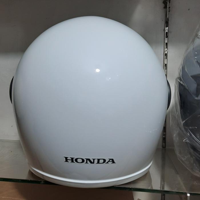 Gambar helm scoopy New original - putih polos dari Part helm undefined Tokopedia