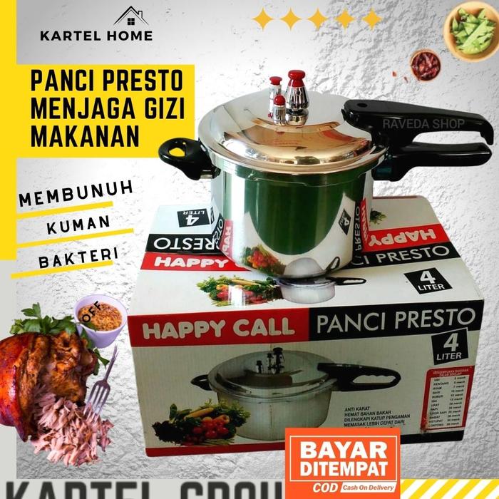 Gambar PANCI PRESTO HAPPY CALL 4 Liter 2in1 Alumunium - NON GARANSI dari HOME AZCO undefined Tokopedia