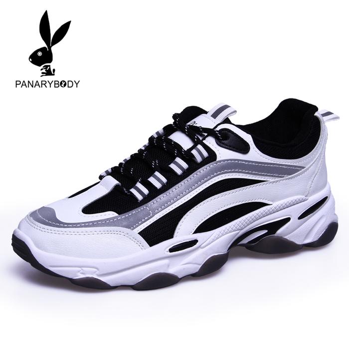 Gambar Sepatu Pria Lari Sneakers Cowok Kasual Style Breathable Casual 39-44 - Putih, 39 dari PANARYBODY-STORE undefined Tokopedia