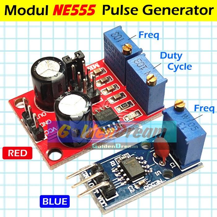 Gambar Modul NE555 Pulse Generator Square Wave Frequency Duty Cycle NE 555 - BIRU dari Toko Golden Dream undefined Tokopedia