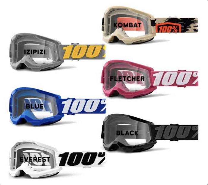 Gambar Goggles 100% Strata 2 kacamata Cross Original - Lens Clear dari Fajar mx undefined Tokopedia