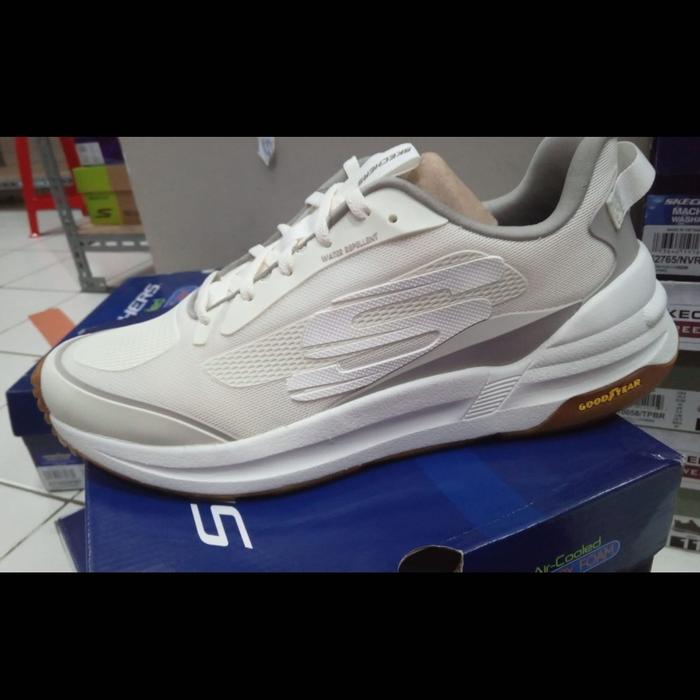 Jual (ORIGINAL STORE)SEPATU SNEAKER SKECHERS WHITE OFF GOOD YEAR SZ 43