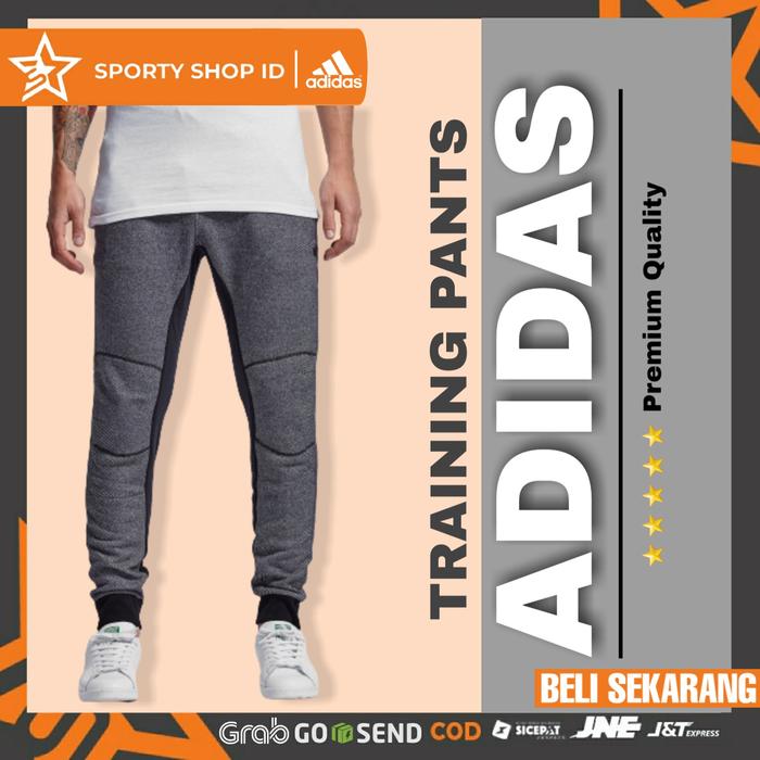 Gambar CELANA TRAINING OLAHRAGA PRIA WANITA ADIDAS DAYBREAKER BLACK GO - Abu-abu, M dari SportyShopID undefined Tokopedia
