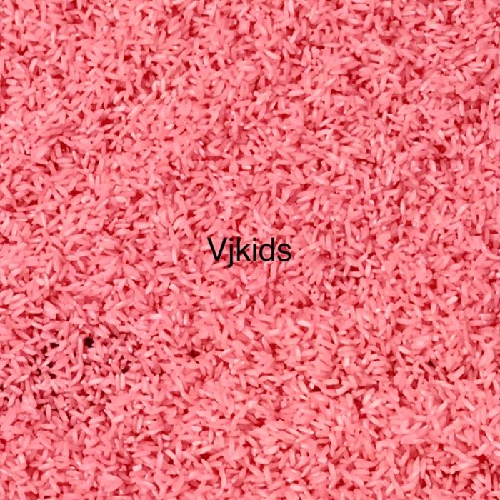 Gambar beras warna 250 gr utk bermain sensory mainan edukasi edukatif montess - pink dari VJKids undefined Tokopedia