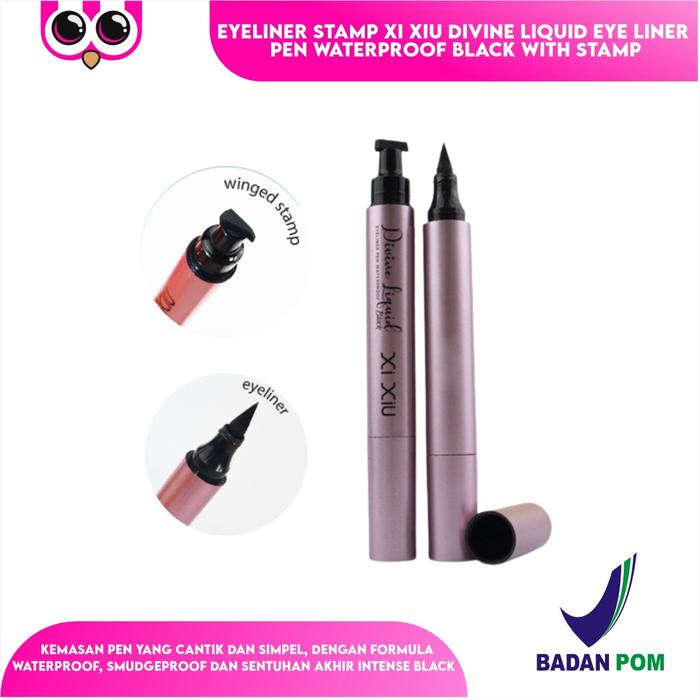 Gambar EYELINER STAMP XI XIU DIVINE LIQUID EYE LINER PEN WATERPROOF BLACK dari WIN SHOP SOLO undefined Tokopedia