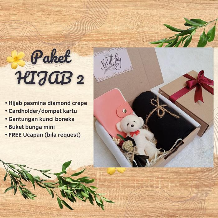 Gambar Paket Kado Ulang Tahun Wisuda Anniversary Cewek HIjab Jam Spesial - HIjab 2, Silver Putih dari Surabaya Gift undefined Tokopedia