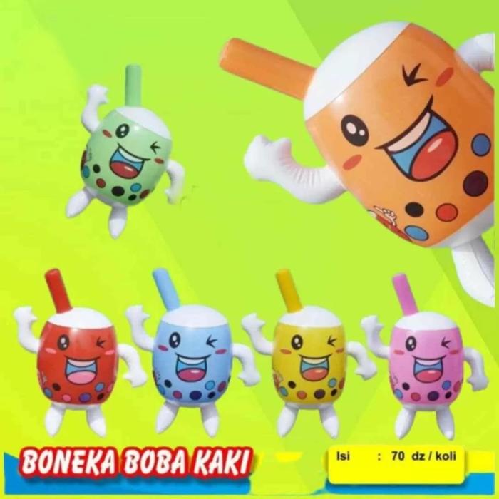 Gambar Mainan Boneka Tiup Boba Termurah Balon Boneka Kaki Boba Lucu dari JYE undefined Tokopedia