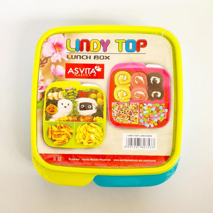 Gambar Lunch box kotak makan Lindy Top small asvita dari Very Well undefined Tokopedia