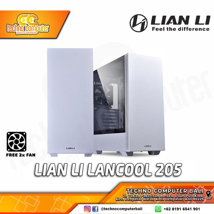 Gambar LIAN LI LANCOOL 205 - ATX GAMING CASE FREE 2PCS FAN - Putih dari Techno Computer Bali undefined Tokopedia