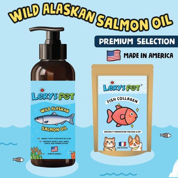 Premium Wild Alaskan Salmon Oil Fish Collagen For Dog Cat di Arjuna  Wiwaha01 Tokopedia
