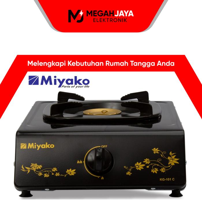 Gambar MIYAKO KOMPOR KG 101 C / KG101C (1 TUNGKU) GARANSI RESMI dari MEGAH JAYA ELEKTRONIK undefined Tokopedia