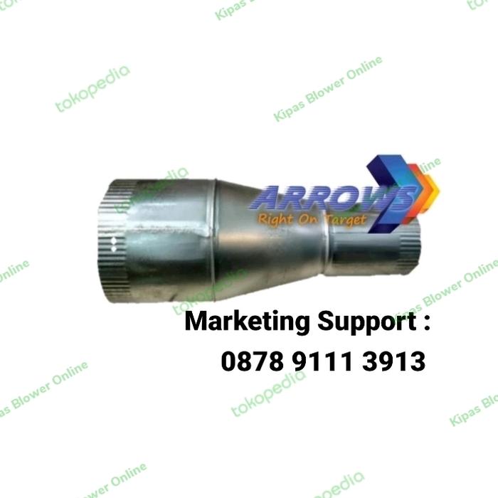 Jual Ducting reducer 6 inchi ke 4 inchi ducting vlok sok 4 inchi ke 6 ...