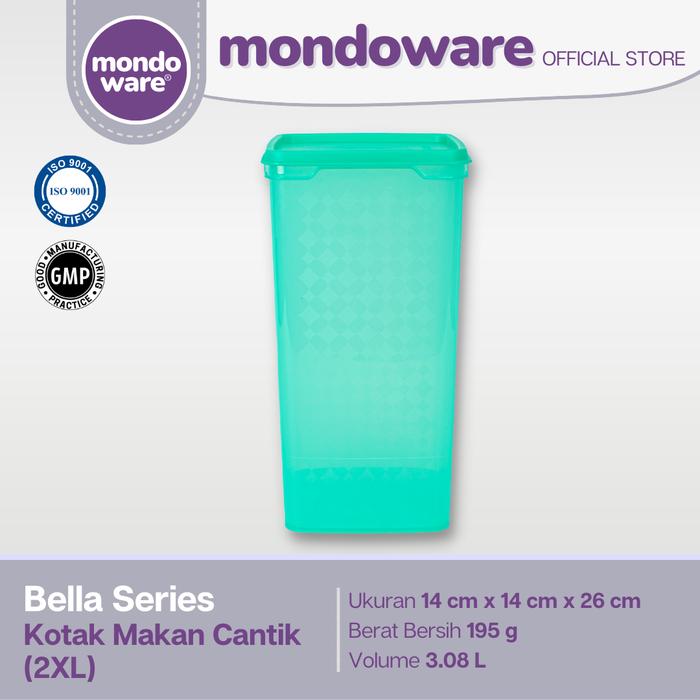 Gambar Kotak Makan Cantik - Food Container - 2XL - Bella Series (Mondoware) - Hijau, 1 dari Mondoware Plastics undefined Tokopedia