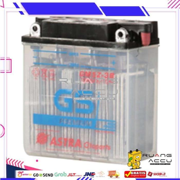 Gambar Accu/Aki Motor Basah GS Astra Original GM5Z untuk Mio Sporty, Grand dari Ruang Accu undefined Tokopedia