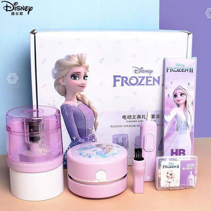 Gambar STATIONARY SET alat tulis pengasah elektrik penghapus anak sekolah pen - FROZEN dari Biboba_Babyshop undefined Tokopedia