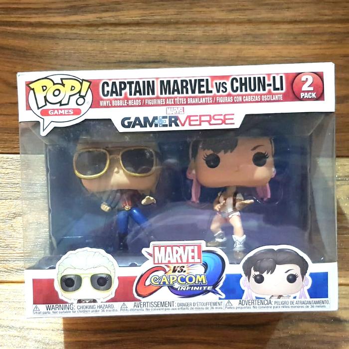 Gambar Toys Funko POP GAMES. CHUNLI DAN CAPTAIN AMERICA dari DKMstore undefined Tokopedia
