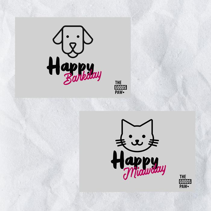 Gambar Personalized Gift Birthday Card by TheGoodsPaw - Barkday dari TheGoodsPaw undefined Tokopedia