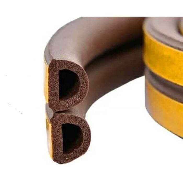 Gambar List peredam kedap suara karet pintu kayu aluminium - Cokelat, 3M/9*2mm dari Kode One undefined Tokopedia