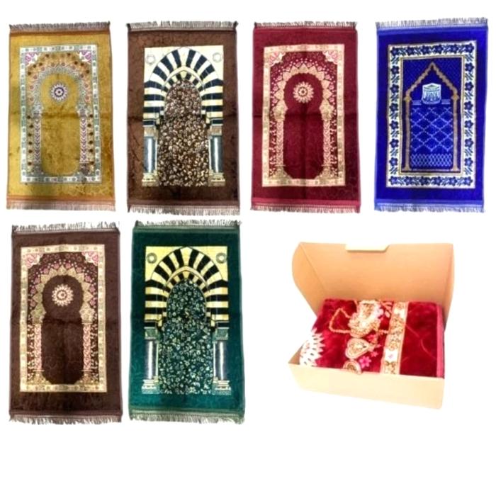 Gambar sejadah empuk tebal sajadah premium 5 cm - gif plus box dari Arabia.ID undefined Tokopedia