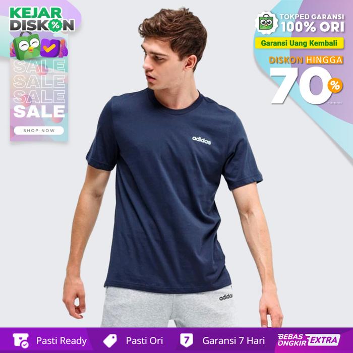 Promo Kaos Adidas Essentials Plain T-Shirt Men Blue DU0369 - L - Kab.  Lamongan - N3 STUFF | Tokopedia