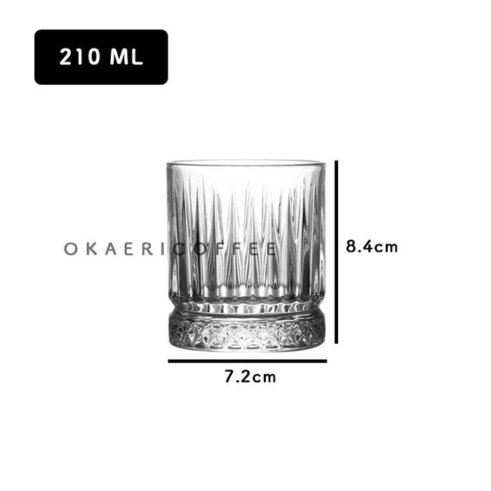 Gambar Rockglass Korean Style Glass / Gelas Kaca Tebal Minuman Kopi Teh Cafe - SMALL 210ML dari Okaeri Coffee undefined Tokopedia