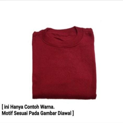 Gambar SWEATER POLOS SABLON ASTRONOT BINTANG M - XXL 17 Warna PRIA & WANITA - Merah Maroon, XL dari DeeSteps undefined Tokopedia