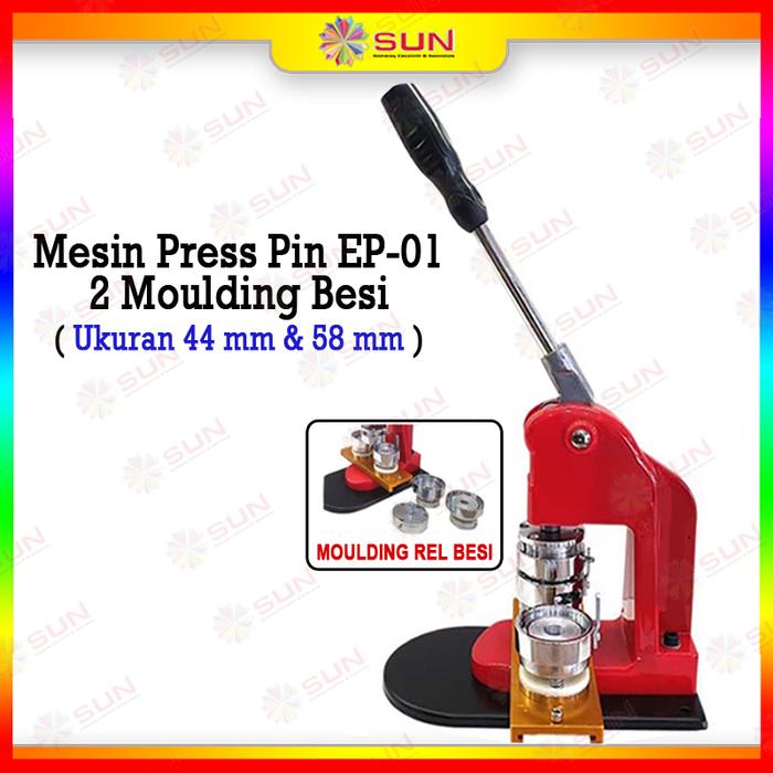 Gambar Paket Alat Press Pin Bros Peniti Gantungan Kunci 2 Moulding 44 & 58 - Mesin Press Pin, Surabaya dari Sun Indonesia undefined Tokopedia