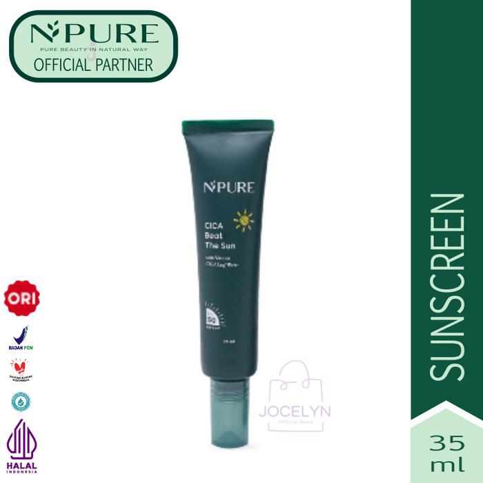Gambar NPURE Cica Beat The Sun SPF 50 PA ++++ Menenangkan dan UV Protection - Reguler dari Jocelyn_NEW undefined Tokopedia