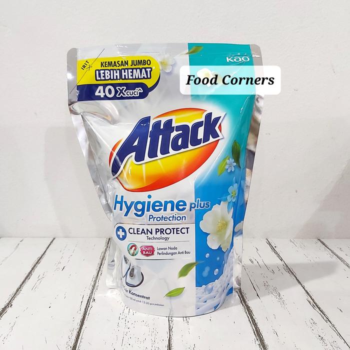 Gambar ATTACK Plus Softener Hygiene Liquid 1200 ml / Attack Deterjen Cair - HYGIENE PROTEC dari Food Corners undefined Tokopedia