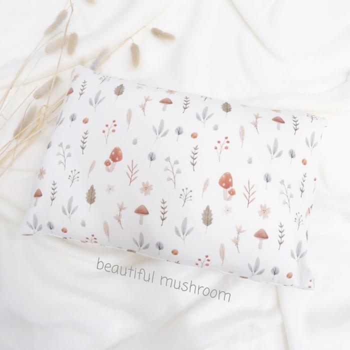Gambar Carrol n Barrol Pillow & Bolster Toodler - Bantal Guling Tencel Anak - Mushroom, 1 pillow dari Carrol Baby undefined Tokopedia