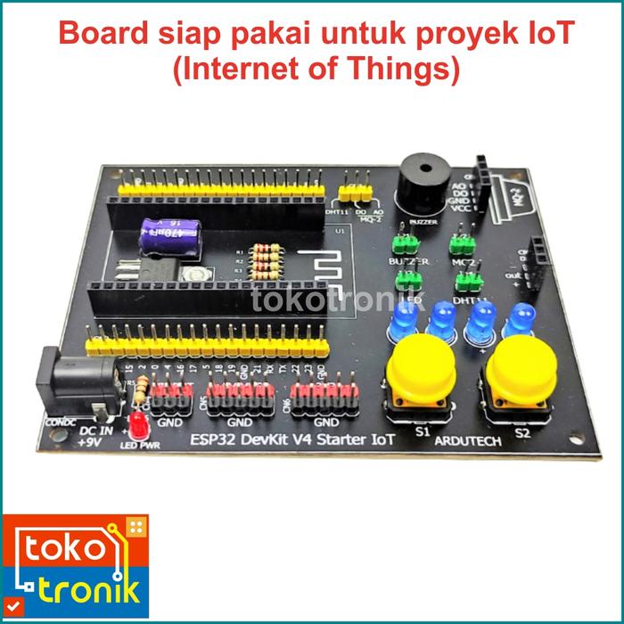 Gambar Development Board IoT ESP32 DevKitC V4 - Papan pengembang IoT - Board IoT dari TOKOTRONIK undefined Tokopedia