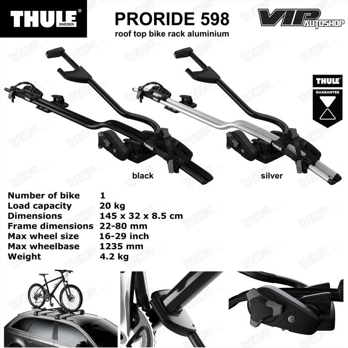 Jual THULE roof bike carriers PRORIDE 598 rak sepeda atas atap