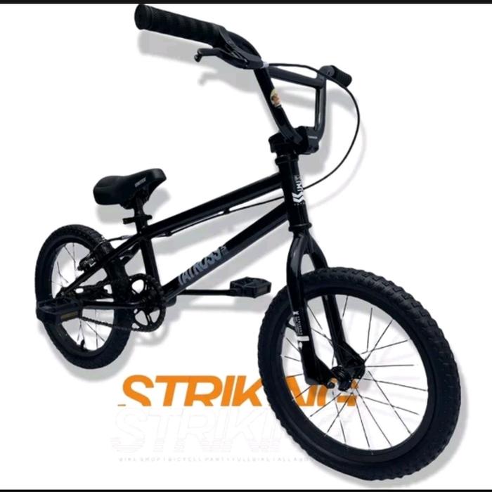 Gambar SEPEDA BMX FREESTYLE ANAK 16 INCH FULLBIKE STRIKINGBIKESHOP - Hitam, extra dari Striking bike shop undefined Tokopedia