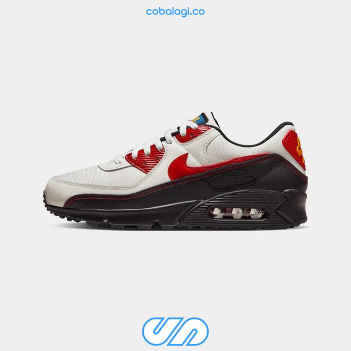 NIKE Air Max 90 SE Sail University Red Authentic Original Resmi BNIB  di Tokopedia