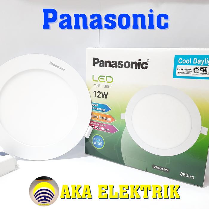 Gambar Lampu Led Panel Light Panasonic Bulat - 12 Watt (NNP73556K/NNP73566P) - Putih dari Aka Elektrik undefined Tokopedia