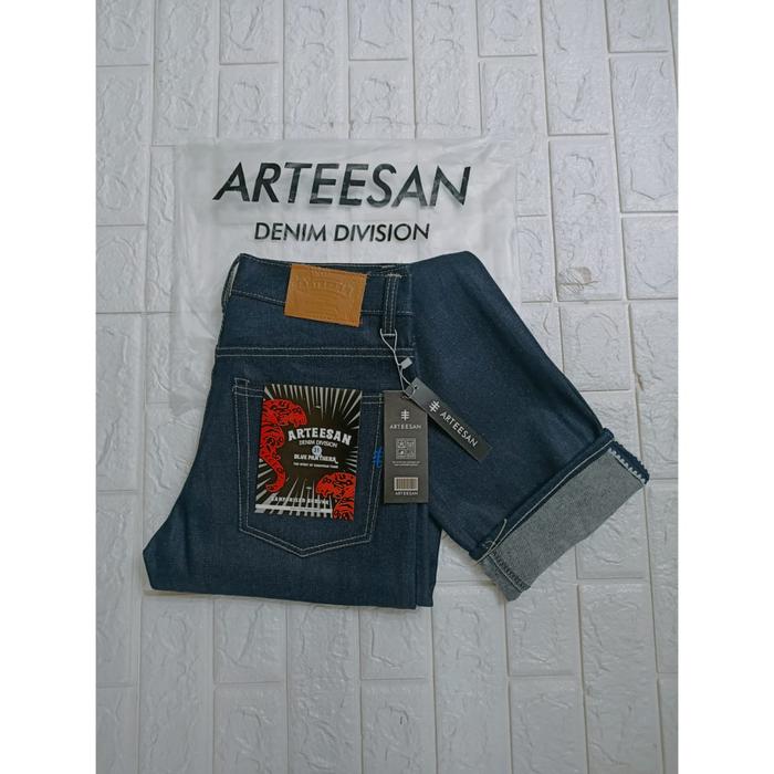 Gambar Celana Denim Selvedge Original Pria Raw 14Oz Distro Hitam Black Murah - Navy Denim, 28 dari Hybrid Denim undefined Tokopedia