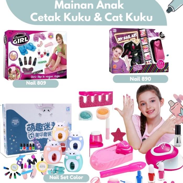 Gambar Mainan DIY Anak Perempuan Kutek Anak Stiker Kuku Kids Manicure Set Mainan Anak Cat Kuku Kutek Pencetak Kuku Anak Gel Nail Polish - Nail 809 dari HomewareIndonesia undefined Tokopedia