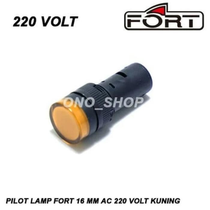 Gambar Pilot Lamp Led 16mm DC24V - AC220V FORT (RED YELLOW GREEN) - Kuning, 220V dari Tunas Jaya Electric undefined Tokopedia